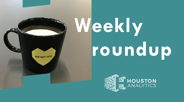 This week in three links:

Antti Merilehto joins Houston Analytics as CGO 
bit.ly/3aCe1xw

Houston is hiring - we’re looking for Sales Manager for Retail and CPG sectors
bit.ly/2RbmKPm

What's personalization in traditional retail?
bit.ly/3abfFFR