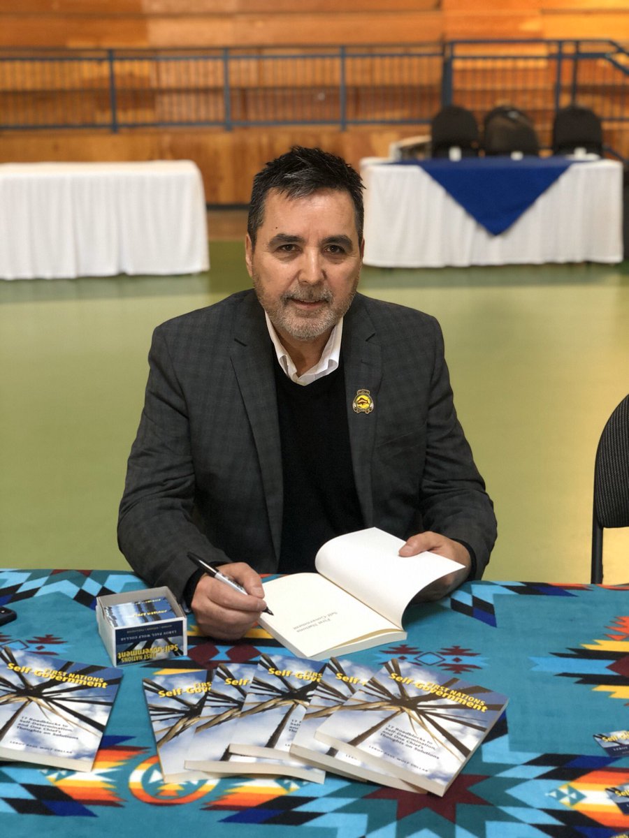 LowaBeebe's tweet photo. Congratulations  to former Siksika Nation Chief Leroy Wolf Collar on the launch of his recent book ‘First Nations Self-Government, 17 Roadblocks to Self-Determination, and One Chief’s Thoughts on Solutions’. #author #chief #booklaunch #siksika #blackfoot  @LeadershipWolf https://t.co/CprqsQIEG6