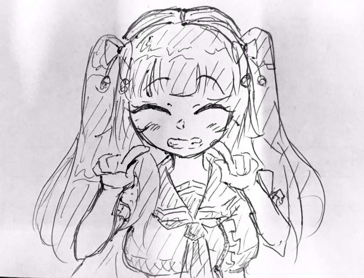 ちぇりちぇりしてきた
練習・・・
装飾少ないからおぼろげな記憶でもいけるかなと思った、いけてるかはわからないおぼろげなので
ところで、笑い納めだったと思うけど指くるりんってやって二枚めみたいにしたやつめちゃ可愛くなかったですか????
