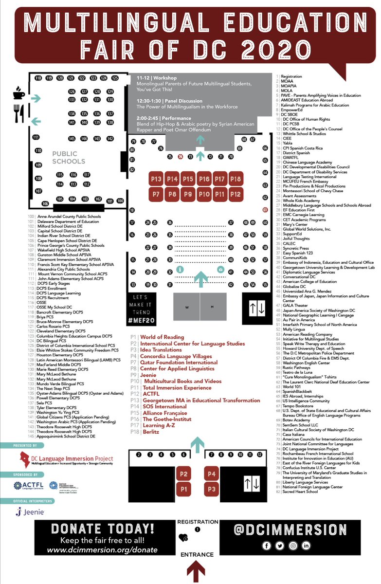 dcpcsb's tweet photo. TOMORROW ▶️ Join us and 150 exhibitors at the 2020 Multilingual Education Fair of DC at Roosevelt High School from 10 am-3 pm. There is still time to register --> https://t.co/y0IFlVqS7t #MultilingualDC #MEF20 https://t.co/mgeNUPogai