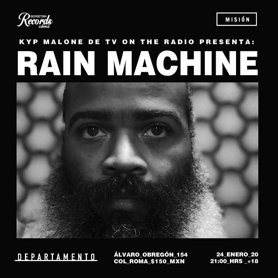 mehaceruido's tweet photo. HOY es el concierto de #RainMachine, proyecto de Kyp Malone de TV On The Radio en #Departamento $150 https://t.co/10DZJeS57Y https://t.co/lNIqFX2sGo
