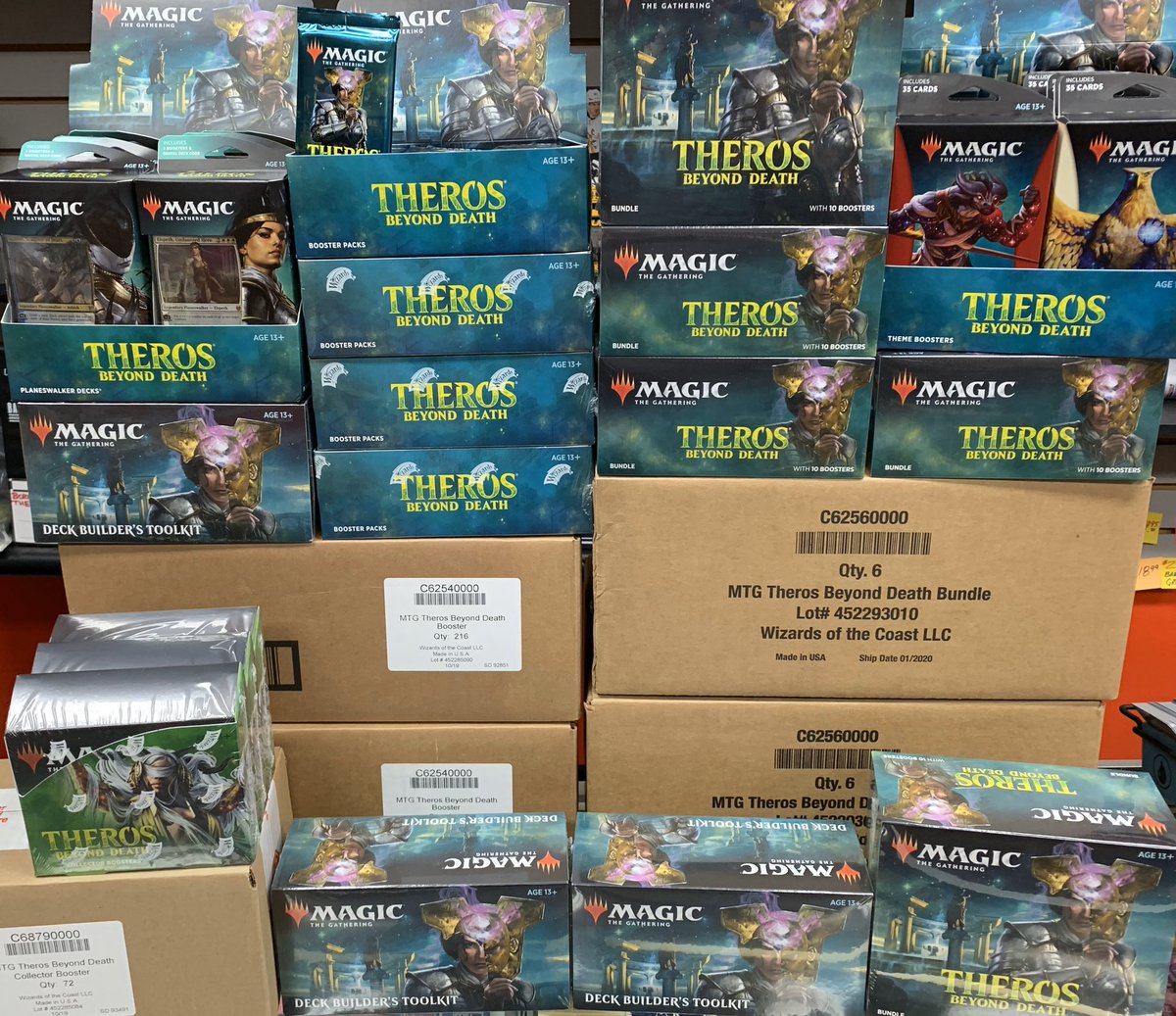 Come and get it! The ALL NEW @wizards_magic the Gathering: Theros Beyond  Death expansion is now in stock! @LakeOrionDDA #ExperienceLakeOrion  #DowntownLakeOrion #ShopLOcal #MTG #MagicTheGathering #TherosBeyondDeath  #PrimeTimeYourOneStopFunShop