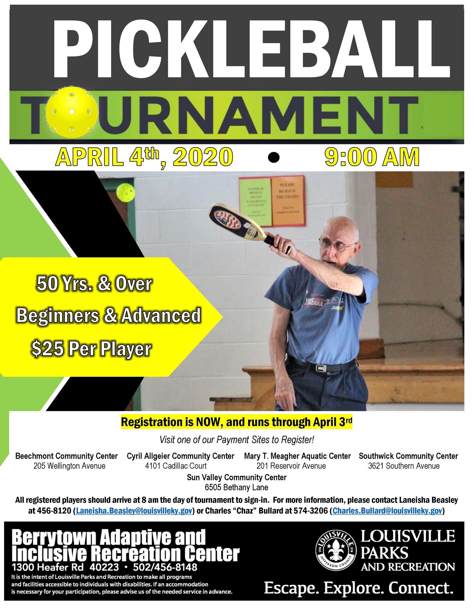 Louisville Parks and Recreation on Twitter "All registered players