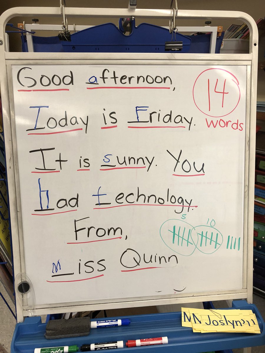 cquinnbuck's tweet photo. Students helping complete our message. A little language arts &amp; math @SASD_EMC #leokindergarten https://t.co/RwWSsYkoHj