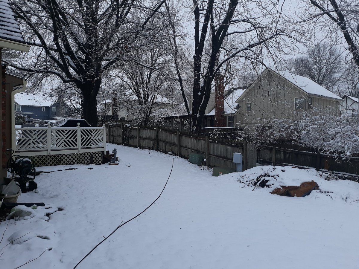 AnthonySee7's tweet photo. And snowed here in Grandview this is a picture of my front backyard snow is awesome https://t.co/nBb4WJDojk