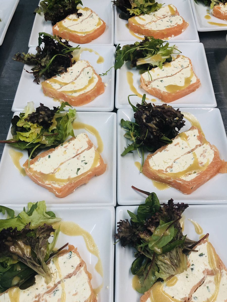 OldCourtHotel's tweet photo. Wye Smoked Salmon Terrine. My favourite function starter #starter #heavenlysmokedsalmon #wyesmokedsalmon https://t.co/543lozeLXE