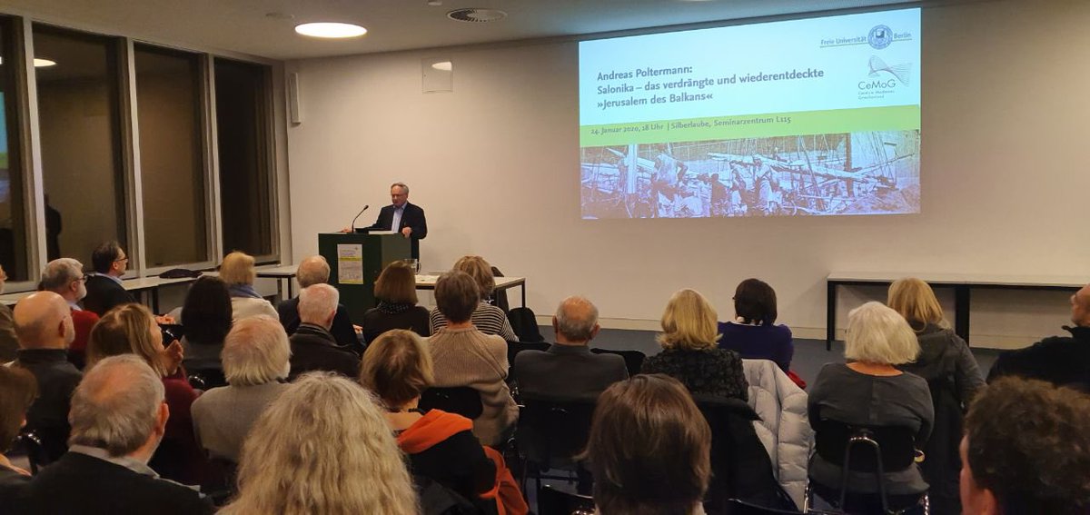 GreeceInGermany's tweet photo. .@CeMoG_Berlin I Vortrag und Diskussion mit Dr. Andreas Poltermann zu "Salonika – das vergessene und wiederentdeckte „Jerusalem des Balkans“ @FU_Berlin 
 ➡️ https://t.co/tHHuiYgPnx https://t.co/P4q9zXcUIH