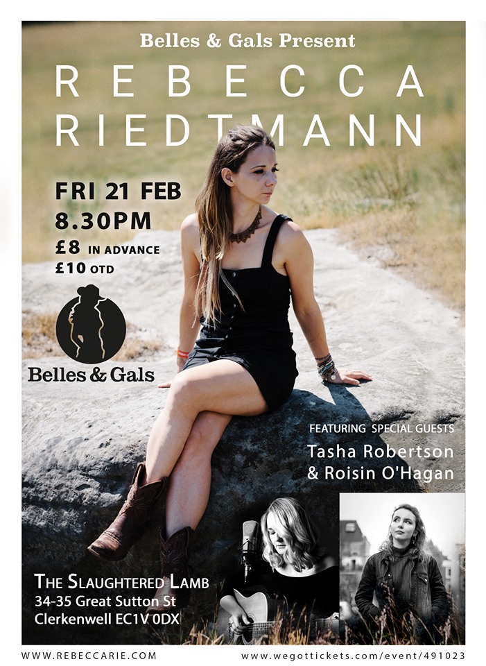New Meet Announced for <a href="/Rebecca_rie/">Rebecca Riedtmann</a> headline show for <a href="/BellesandGals/">Belles and Gals</a> with support from  <a href="/Rosey_Roisin/">Roisin O'Hagan</a>  &amp; Tasha Robertson  All the info here 👉 meetup.com/playthatcountr…
and Tickets wegottickets.com/event/491023?f…   (<a href="/DCBrownLive/">DC Brown live.com - UK Country</a> )