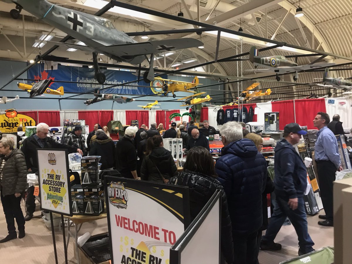 HamiltonRVexpo's tweet photo. Doors are OPEN at the #HamRVexpo. Come on Down this weekend to the Canadian Warplane Heritage Museum Get your tickets online and safe time and money!
https://t.co/Vf2NKfUu36
#RVFever #RVlife #Rving #RV #Getoutdoors #roadrtrip https://t.co/B7K6Ywzin4