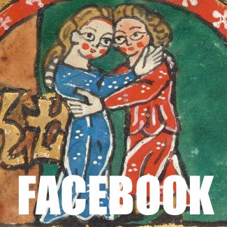 A couple hugging with text saying Facebook
