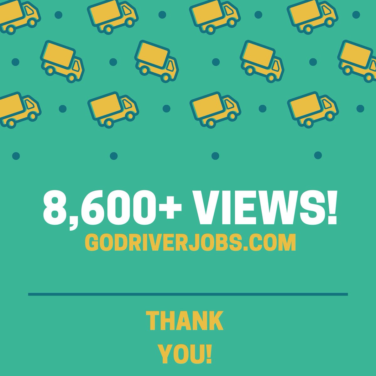 GoDriverJobs's tweet photo. 8,600+ site views! Search truck driver jobs now | Post cdl and non-cdl jobs. Find your next driver here!
#trucker #truckdriverjobs #cdljobs #noncdl #deliverydriver #companydriver #owneroperator #local #homedaily #hometime #otr #regional #truckerlife #freight #cargo #recruiter https://t.co/cGMO9JqojR