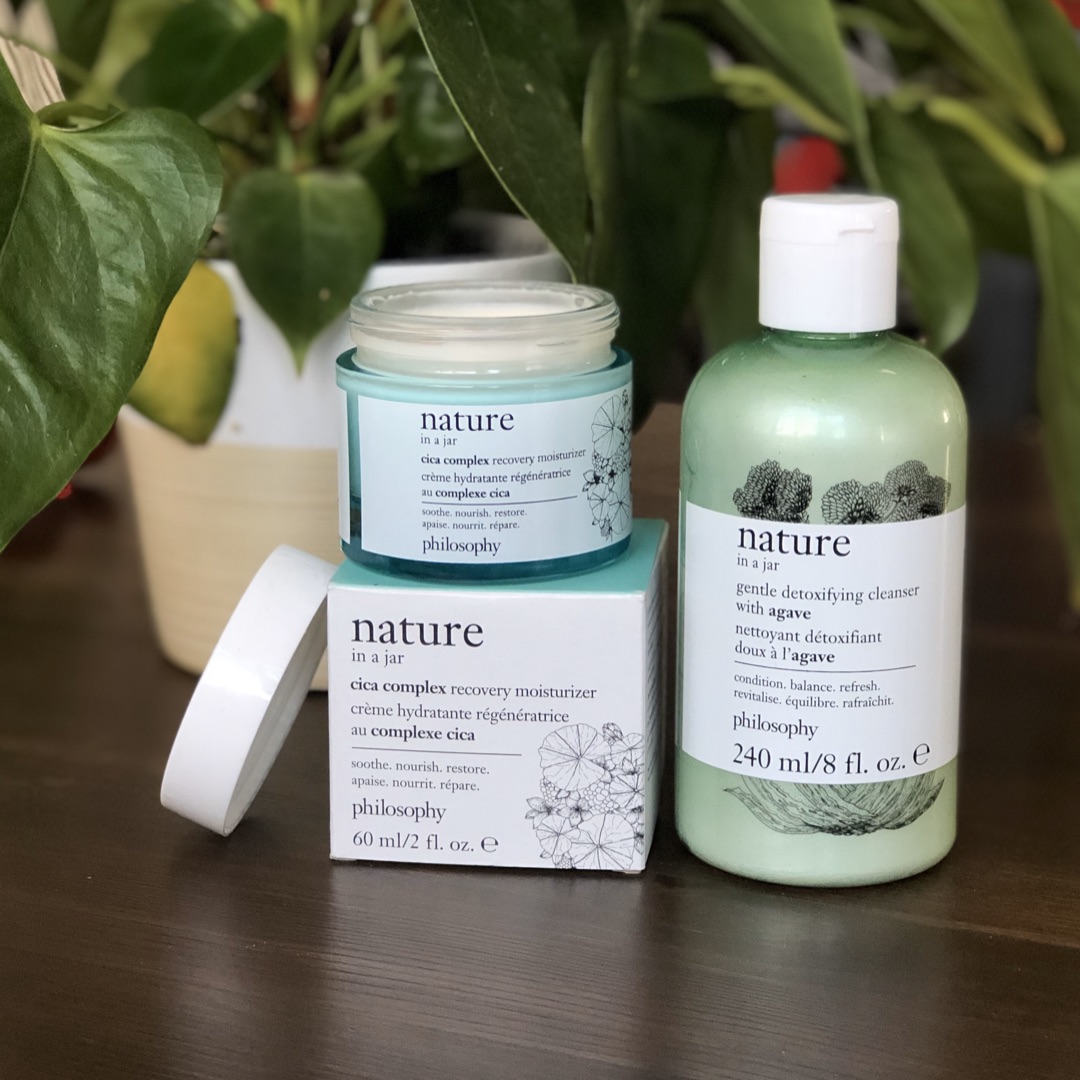 Carolina529's tweet photo. Thank you to @lovephilosophy’s for allowing me to try out their new Nature line! 🥰 #natureinajar #complimentary @lovephilosophy @Influenster #skincare https://t.co/ADip7CxRV7