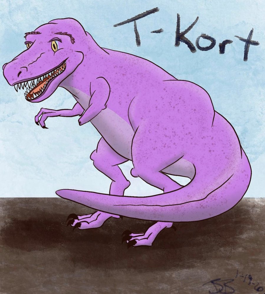 A look at our very own Munch/Brooke’s sketch of Kort as a T-Rex from last week! We’ll be playing tomorrow (Saturday) at 6:30 pm PST! #dungeonsanddragons #ttrpg #twitchstreamer #dndart