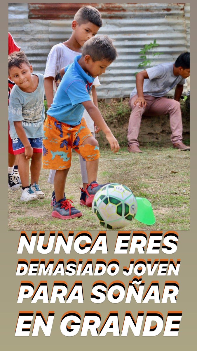 QuechuaFC's tweet photo. You are never to young to dream big. https://t.co/2Hk3L7Psmz