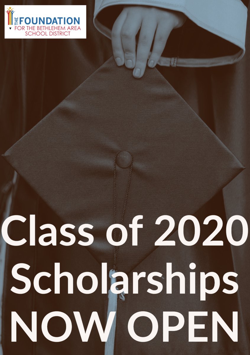With the support of many <a href="/BethlehemAreaSD/">BASD</a> parent organizations, community members, staff and retirees, over $12,500 will be awarded to BASD Class of 2020 students. Please help spread the word and encourage students to apply: basdwpweb.beth.k12.pa.us/thefoundation/… <a href="/LibertyGuidance/">Liberty HS Guidance</a> <a href="/FHS_Guidance/">Freedom HS Guidance</a>