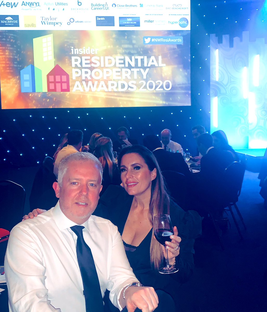 EagerM's tweet photo. Fabulous evening celebrating #NWResiAwards @mcr_central in the best company with @paddockjohnson @insidernwest &amp; @furnishthatroom @ClareLCoyne #Construction #Property https://t.co/DNfHBzqeY5