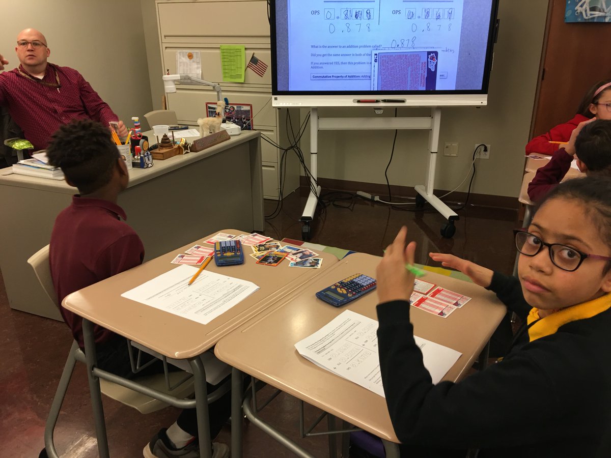 CHLionsTeam's tweet photo. Lions, Tigers, and Bears practiced division using baseball cards. #MHSPowerofOne https://t.co/zfjTUg2f0O