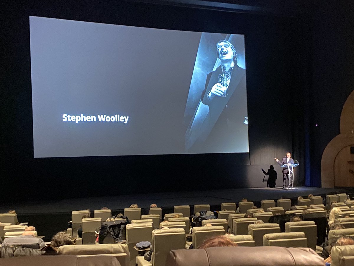 aojwFL_BFC's tweet photo. Had honour of attending #NikPowell memorial @ODEONCinemas Leicester square wonderfully organised by @NFTSFilmTV . A moving, funny irreverent , life affirming tribute to Nik with tremendous contributions from @jonwardle @richardbranson #StephenWooley& #MichaelKuhn @Film_London https://t.co/wfDPjgixRO