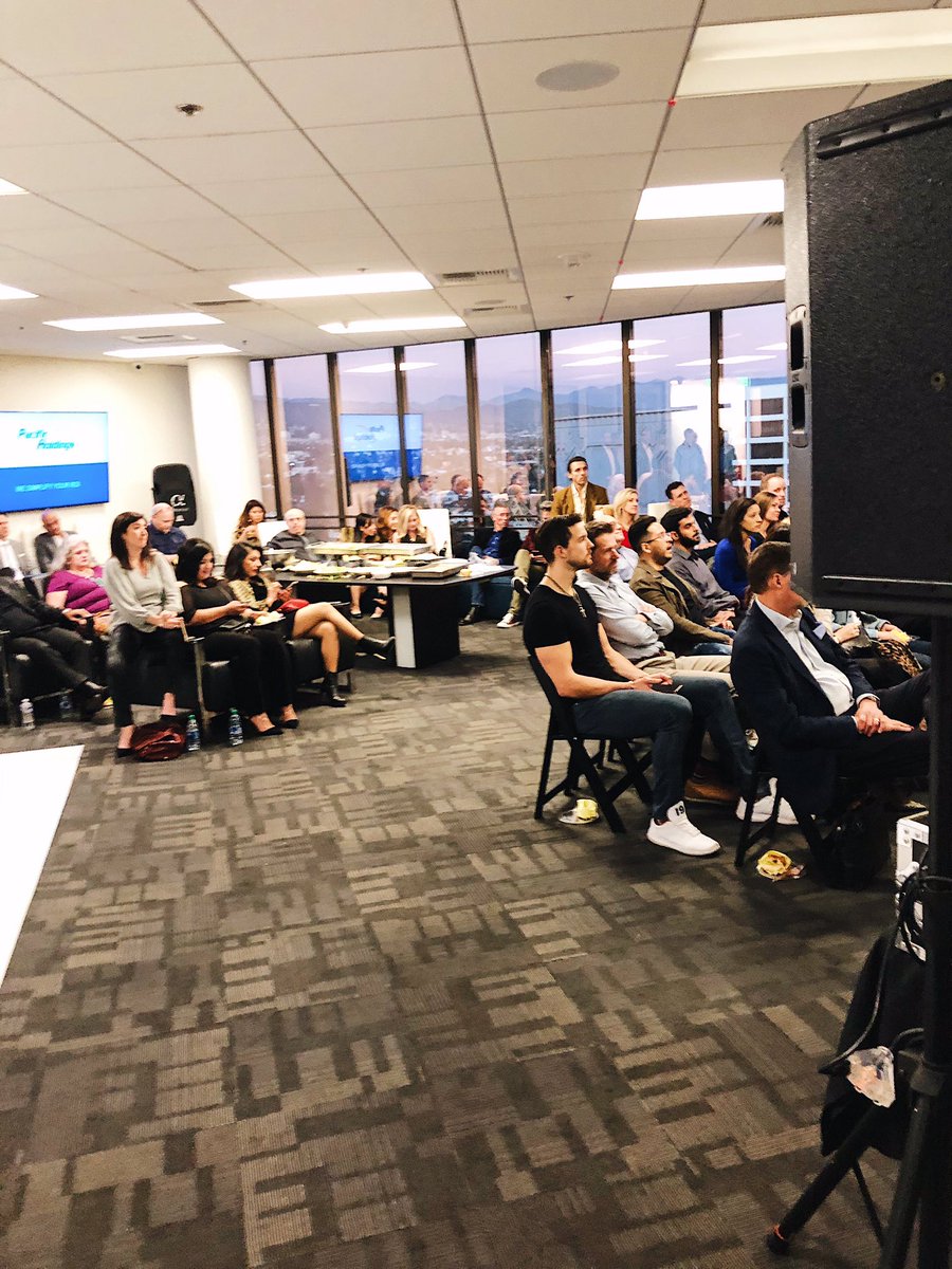 SpeakingEmpire's tweet photo. Speaking Empire Executives at City Gala with Ryan Long!  Standing room only. https://t.co/EHzay4Q5Z9