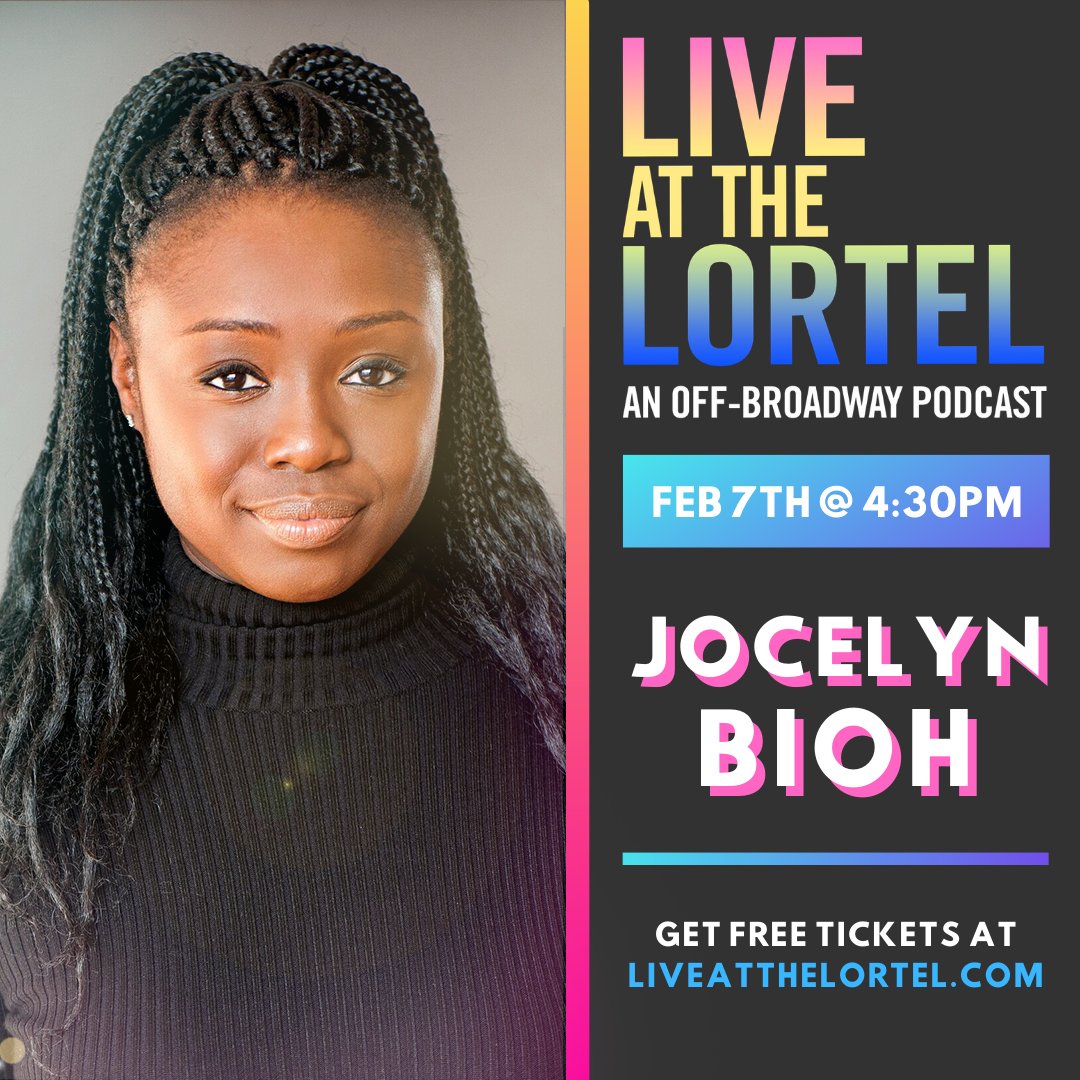 Rising playwright Jocelyn Bioh (@Jjbioh) comes to Live at the Lortel on February 7th at 4:30PM! Learn more about her career as well as her plays SCHOOL GIRLS and NOLLYWOOD DREAMS at <a href="/mcctheater/">MCC Theater</a> by getting your FREE audience tickets at ci.ovationtix.com/32405/producti…