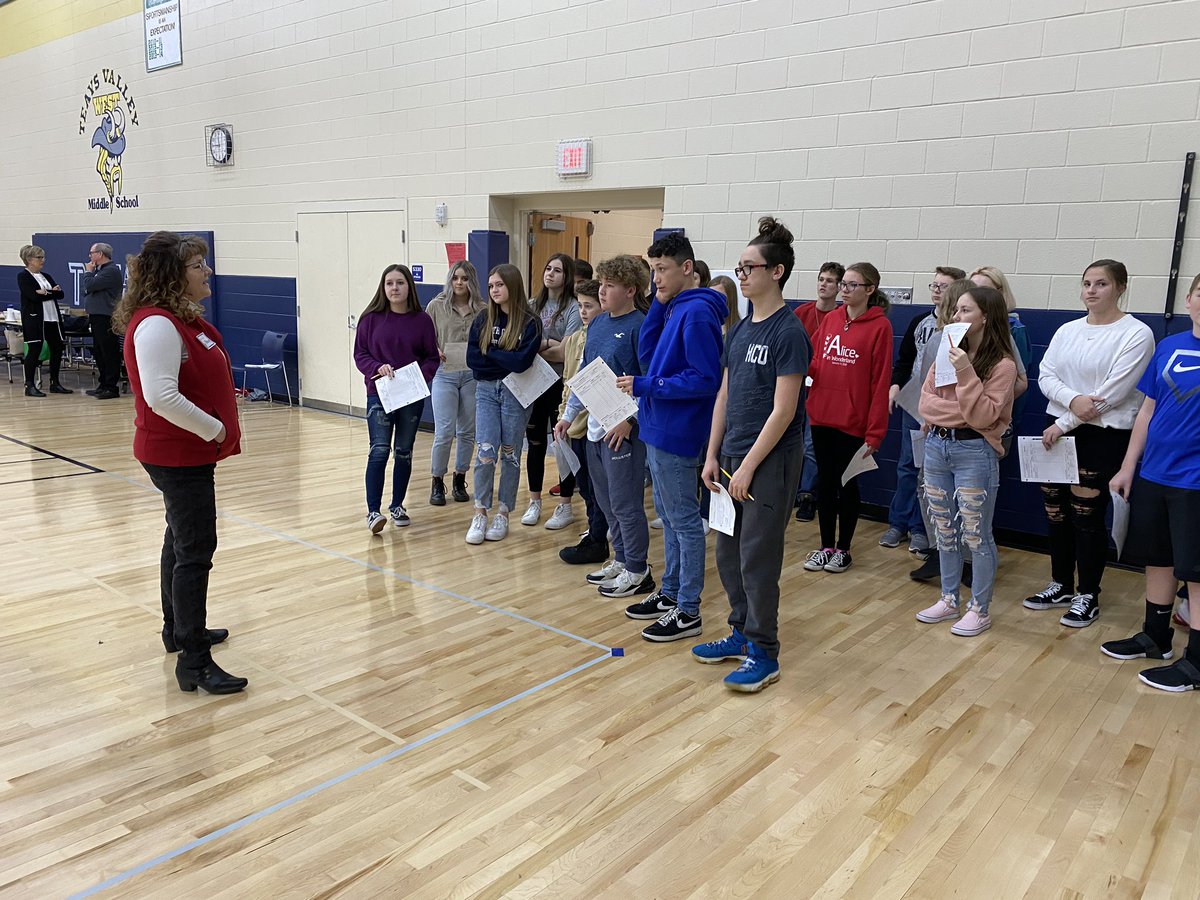 AllisonSwanger's tweet photo. 8th grade took part in the Real Money, Real World simulation learning about how their education impacts their future income and how to live on a budget. Thank you to Pickaway WORKS, OSU Extension &amp; local business leaders/community members for making this possible! #tvwmsgobig https://t.co/FeoQ4KP4bA