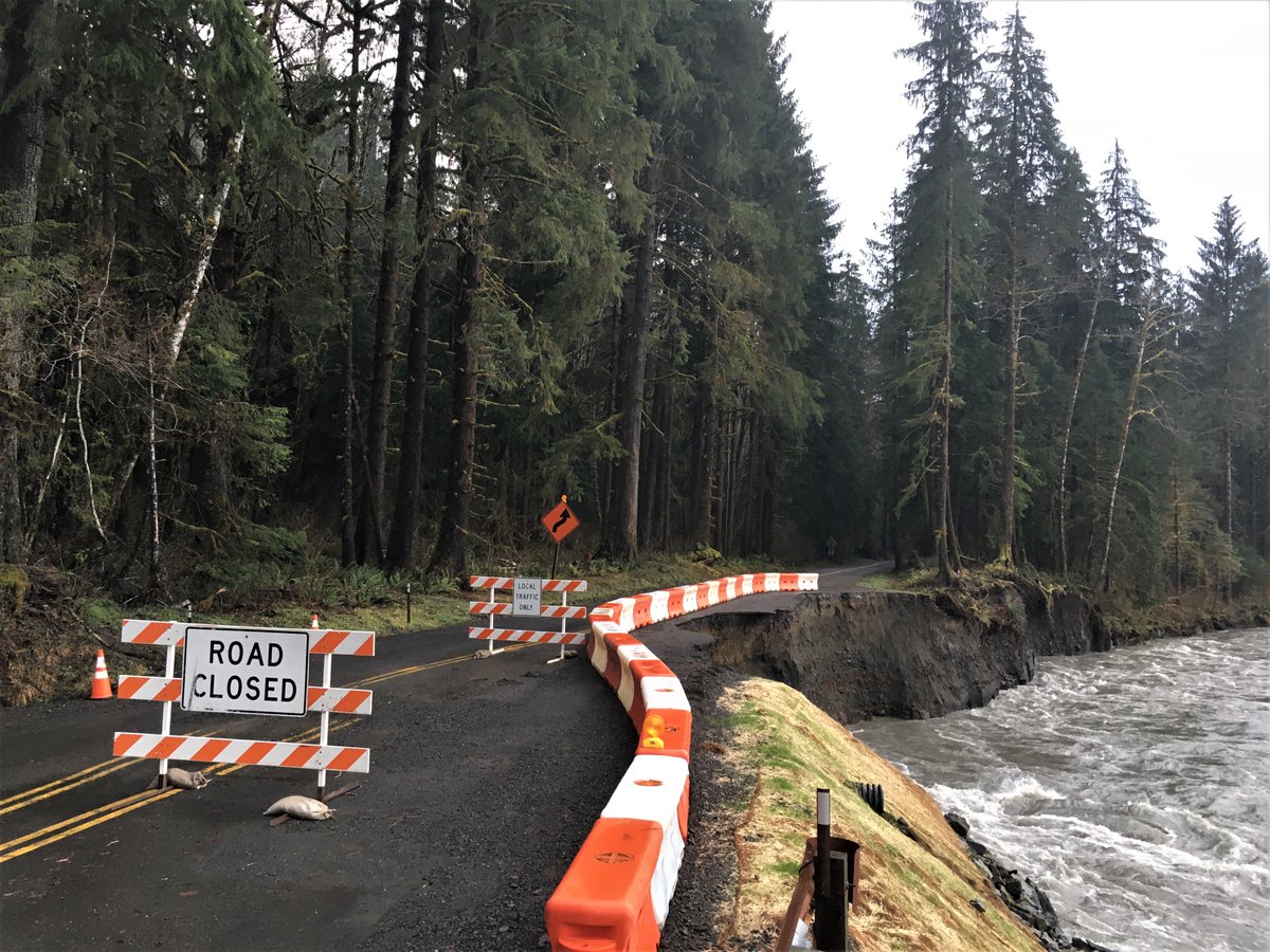 Road closed due to washout.