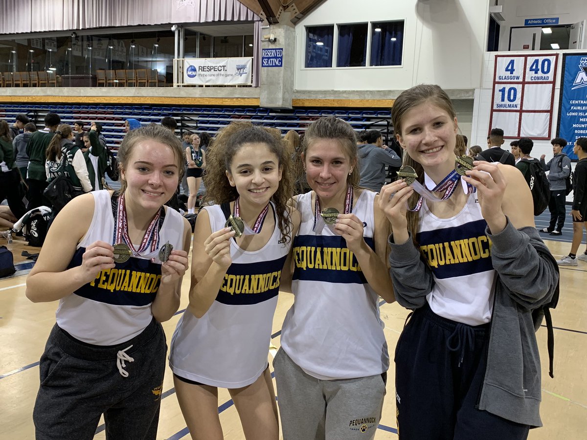 CoachMellea's tweet photo. Our medal winners tonight at the Lou Molino Invitational! Aleks Sielski came in 1st in 800m, Phoebe Patterson came in 2nd in the girls 300m, and the girls 4x400 came in 1st! @pthsnation @AthleticsPTHS #nocknation #peqpantherpride https://t.co/o5lZ8se1BU