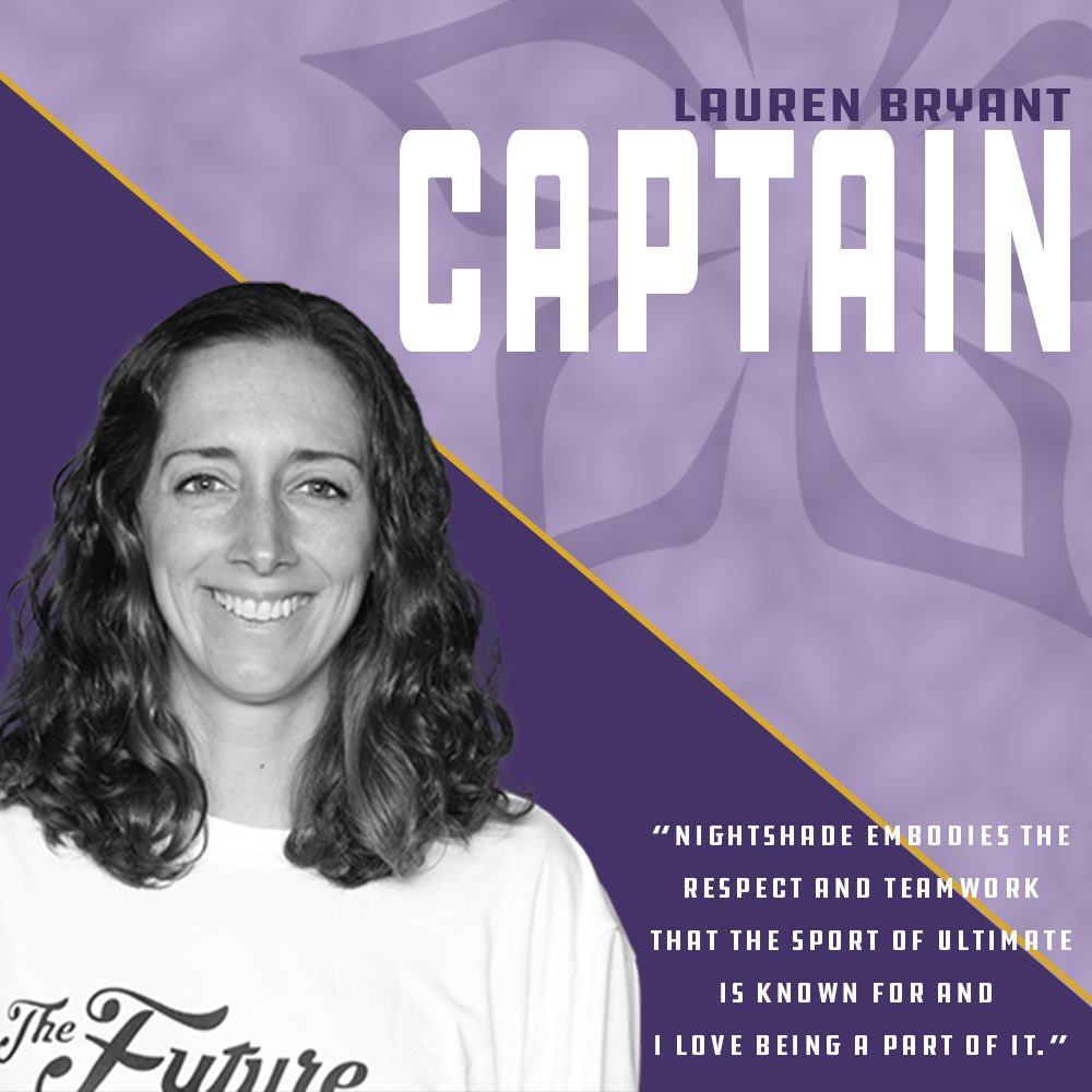 And finally, our amazing team captain for the 2020 season is Lauren Bryant!! We are so excited to have Lauren in this leadership position and know she’s going to be a great asset to the team! 💜 <a href="/PremierUltimate/">Premier Ultimate League</a> #jointhemovement #genderequity #pul2020
