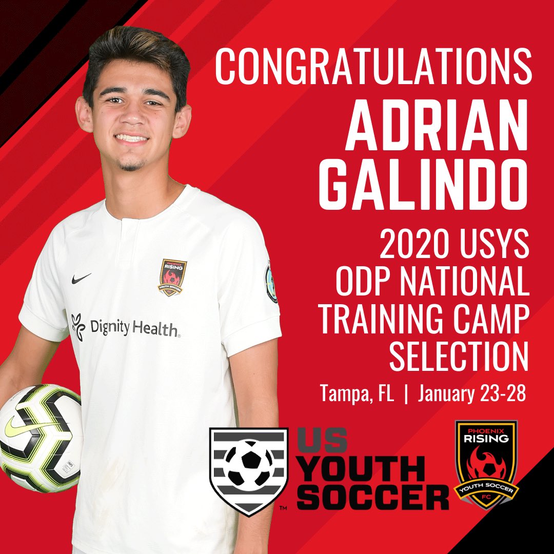 🇺🇸🇺🇸🇺🇸🇺🇸🇺🇸
Congratulations to 01/02 ECNL Boys’ @adrian_galindo_12 on his selection to the USYS ODP National Training Camp.  🔥🔥🔥 
•
Adrian is one of 🖐 Arizona players to be invited. 💪‼️💥
•
Way to RISE 🆙‼️
•
•
⚽️⚽️⚽️⚽️⚽️⚽️⚽️
#risingtogether #uprising