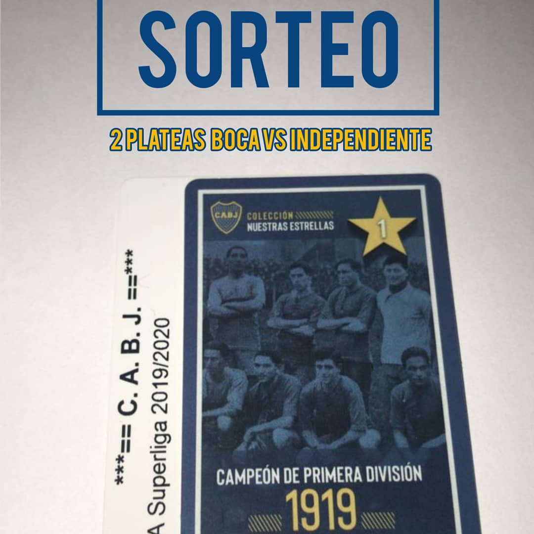 ¡SORTEAMOS 2 PLATEAS!

¿Querés ir el domingo a ver a #Boca en #LaBombonera frente a Independiente? Hace RT y seguinos en Instagram para participar.

👉🏻 Instagram.com/lanumero12comar