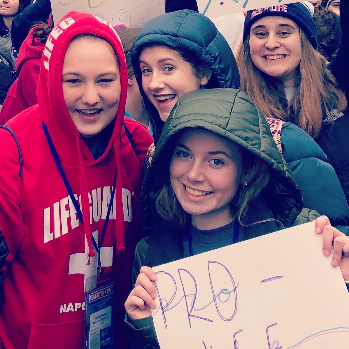 RosatiKain's tweet photo. Today, our students in DC celebrated the Eucharist with Archbishop Carlson.  After Mass, the students joined thousands of other young people from around the country as they proclaimed the Gospel of Life at the #MarchforLife. 

#WomenofRK #GenLifeSTL #ArchSTL #CatholicSTL https://t.co/9FnEsvuZPG