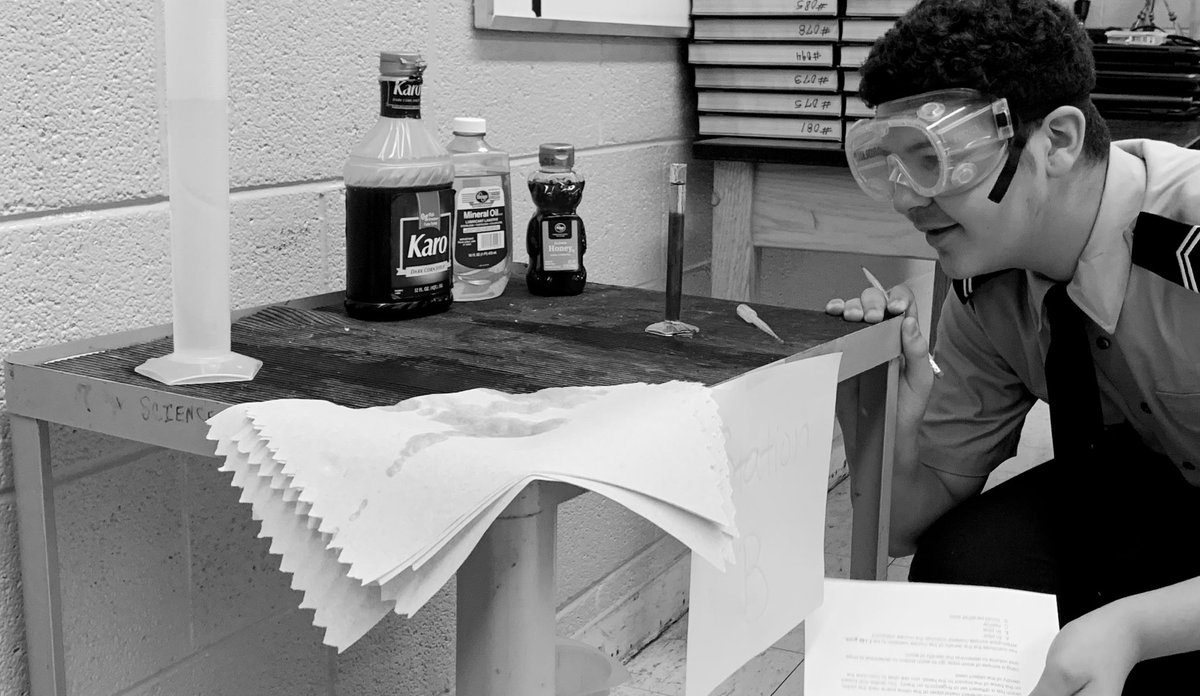 TheChemistryFox's tweet photo. Excited to see my chemistry pups working with &amp; reading the lab equipment so well this week.

Exploring so many ways to determine density. 

They also solved which metal pipe was used at the scene of the crime in the process!
#SDHSScience #Chemistry #DensityLab https://t.co/l6IWfyYMeC