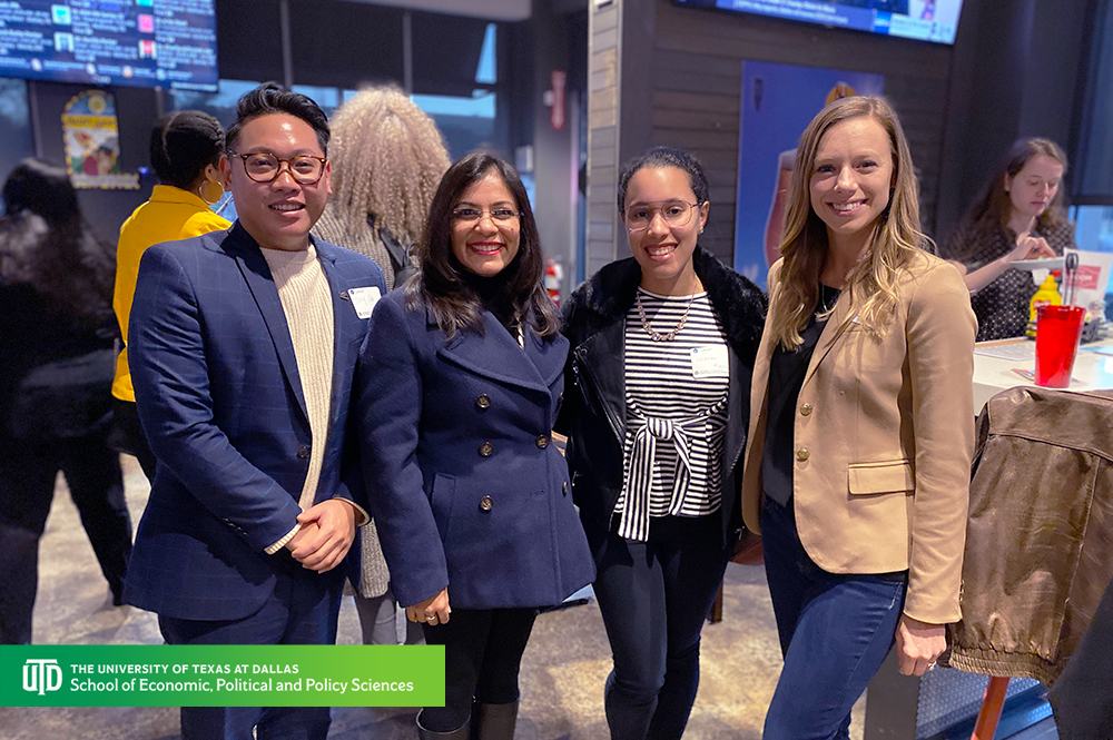 UTDEPPS's tweet photo. Tonight: @UMANTexas 2020 Kick-off Event
@UTDallasPA alumni, professors, and current students joined members of #UMANT (Urban Management Assistants of North Texas) for a happy hour at American Tap Room.
See all the photos » https://t.co/zFt35wQ2Ew #UTDEPPS https://t.co/zqkHH8fSD5