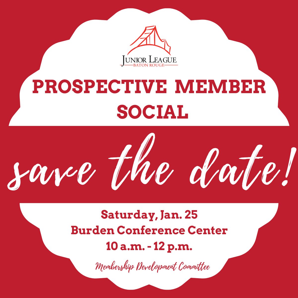 Junior League of Baton Rouge's Prospective Member Social is tomorrow from 10 a.m.- 12 p.m. Learn more at juniorleaguebr.org/joining-jlbr/ #ManyPiecesOneCommunity #JLBR