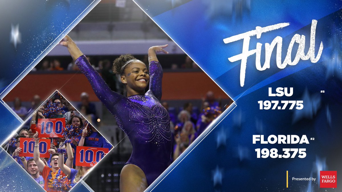 GatorsGym's tweet photo. What a night for the Gators 🤩

~R I V A L R Y win ✅
~Highest score in the nation ✅
~Sellout crowd ✅
~Perfection for @Gym_Trin ✅

#GoGators https://t.co/aLvhfKYpdR
