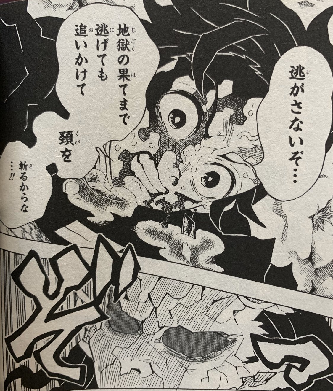 鬼滅の刃 名シーン En Twitter 炭治郎 逃さないぞ 地獄の果てまで逃げても追いかけて頸を斬るからな