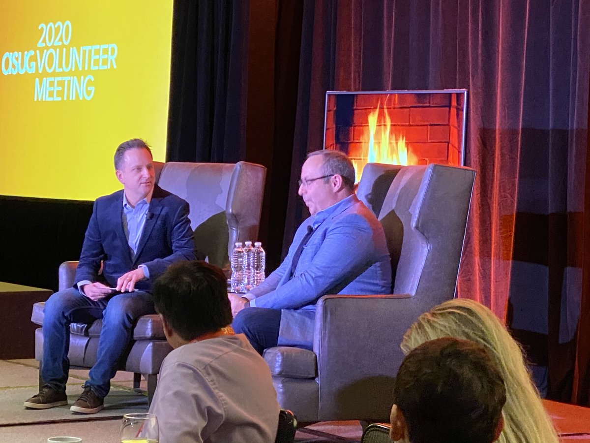 substring's tweet photo. Fireside chat with @gscott16 at ASUG Volunteers Meeting. @ASUG365 #ASUGVolMtg https://t.co/NDqeLsJszp
