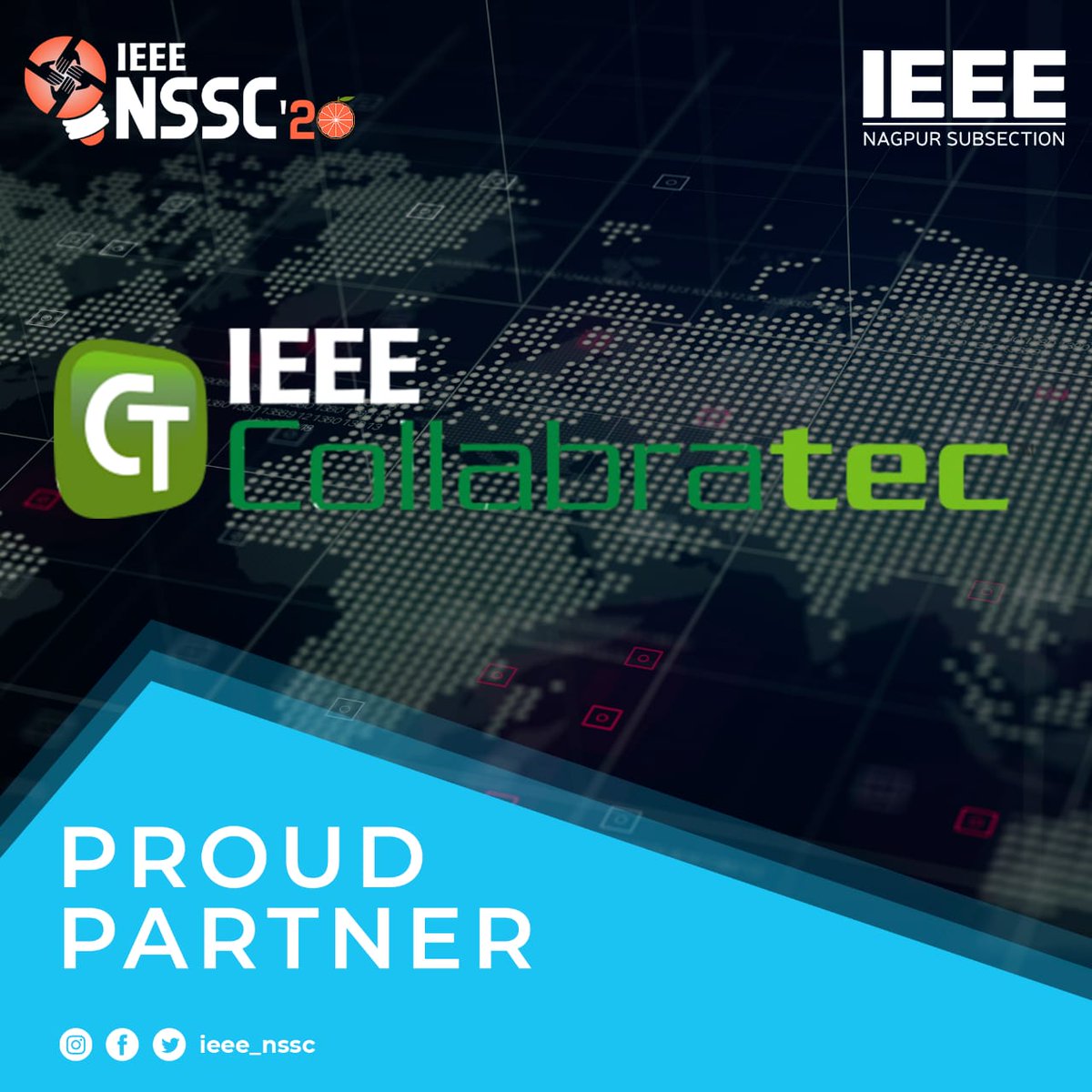 IEEE_NSSC's tweet photo. IEEE Nagpur Subsection and Team NSSC20 thank IEEE Collabratec for supporting us as a Proud Sponsor for Nagpur Subsection Congress 2020.

IEEE Collabratec is an integrated, online community where technology professionals can network, collaborate and create in one central hub. https://t.co/ch4VbbGqxo