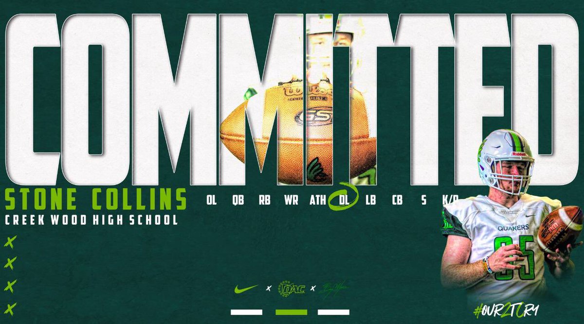 I am honored to say that I will be continuing my football and academic career at Wilmington College! I would like to thank God, my parents, and all my coaches and people who have helped me along my path! <a href="/CoachFilli/">Corey Fillipovich</a> <a href="/bcmoore22/">🏈Bryan Moore🏈</a> <a href="/DubC_Football/">Wilmington Football</a> <a href="/CWRedHawksFB/">Creek Wood Football</a>