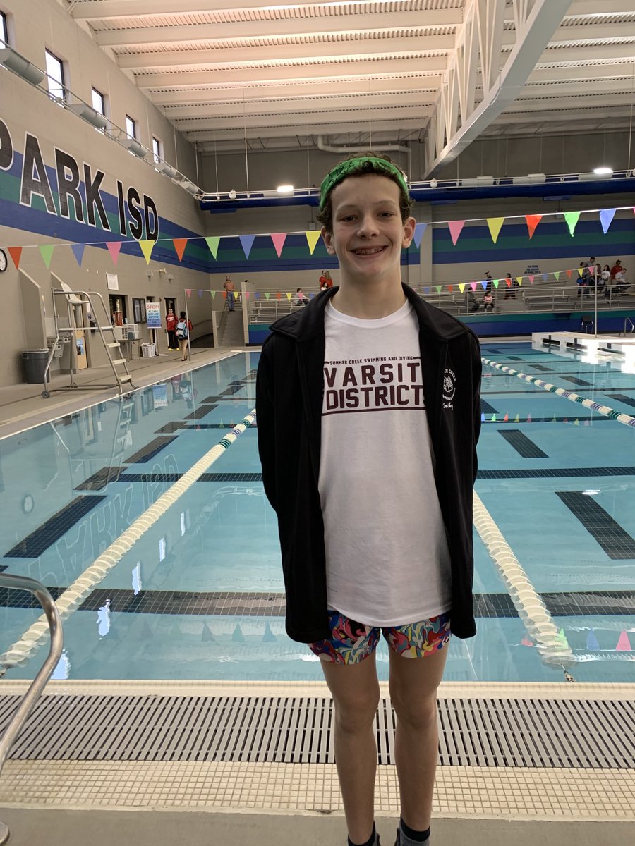 schsswimanddive's tweet photo. Records came crashing down today at Districts!  Aramis-freshman 100 back, Daniel-team 100 breast, Evan and Tassilo-team 200 IM, and Ryan-team 100 back. Awesome swims today! 🔨💿⁦@HumbleISD_SCHS⁩ https://t.co/OQg9aJjoIL