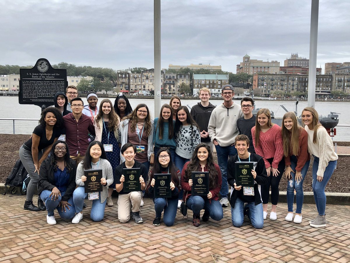The entire Beta crew at GA State Beta Convention. Bringing home several first place awards and a new category award! #excellenceandsuccess #BetaCon2020