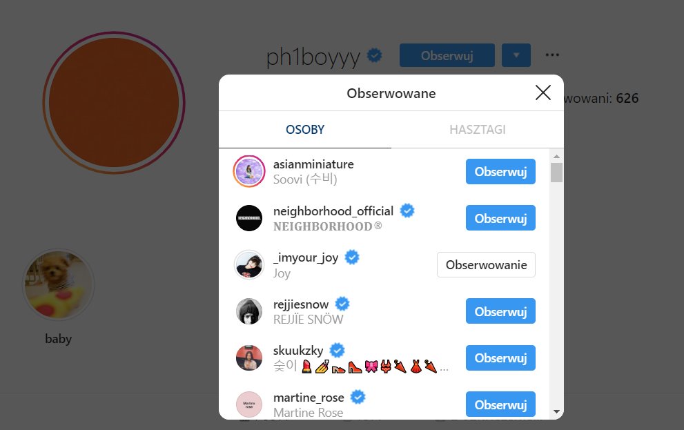 89. pH-1 (rapper) followed Joy on ig