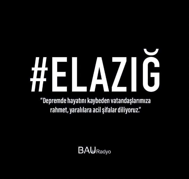 geleceginyenim1's tweet photo. Kelimelerin kifayetsiz kaldığı yerdeyiz.
Çok üzgünüz çok #Elazığ
@BauRadyo ailesi olarak Elazığ depreminde hayatını kaybedenlere Allahtan rahmet sevenlerine baş sağlığı diliyoruz . https://t.co/zsfn8m9RfY