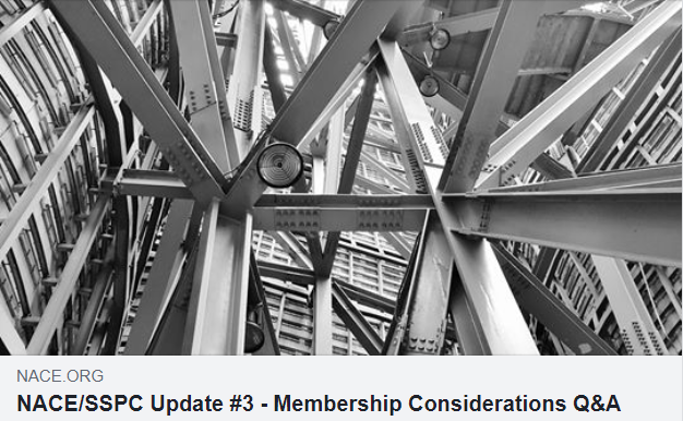This is the third of a series of messages to keep you informed throughout ongoing discussions between NACE and SSPC leadership regarding a possible combined association. 

nace.org/blogs/webmaste…