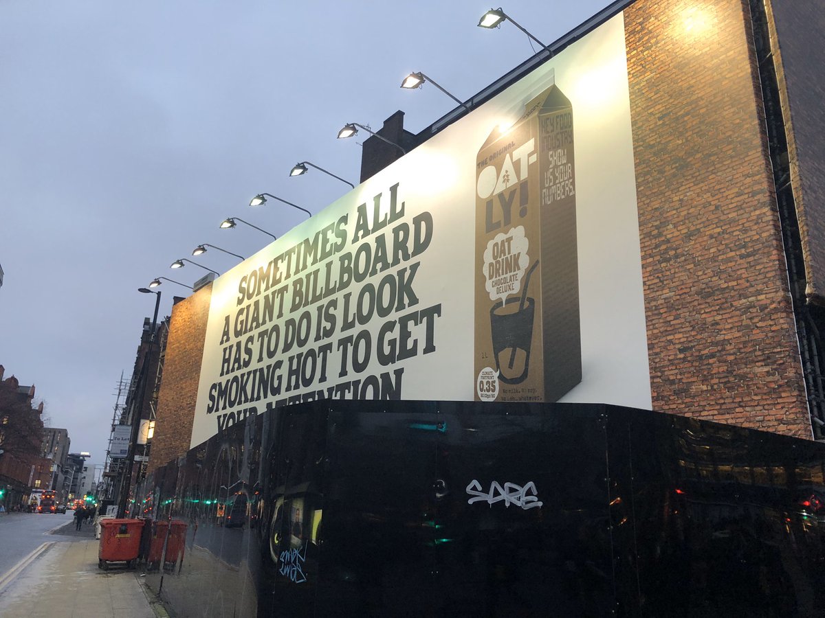 alixeevans's tweet photo. Hi @OatlyUK, I have been to every Sainsburys/Tesco/Coop within a mile radius of this billboard, is there anywhere near that actually sells it? Pls advise !! https://t.co/okCzv4jlWJ