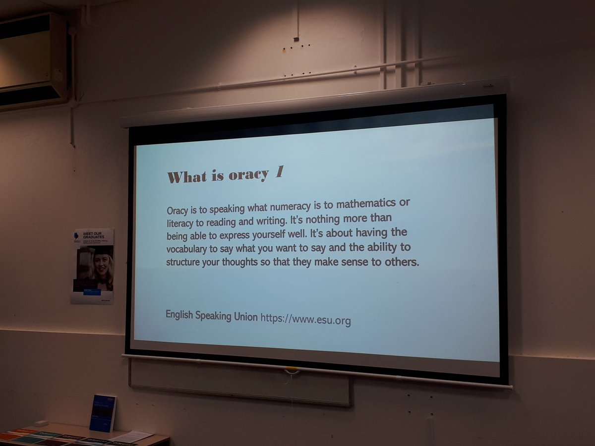 NinaRemmelgas's tweet photo. #EAP2 importance of oracy in academic + professional skills = more emphasis needed in EAP https://t.co/5hTdi26TPB