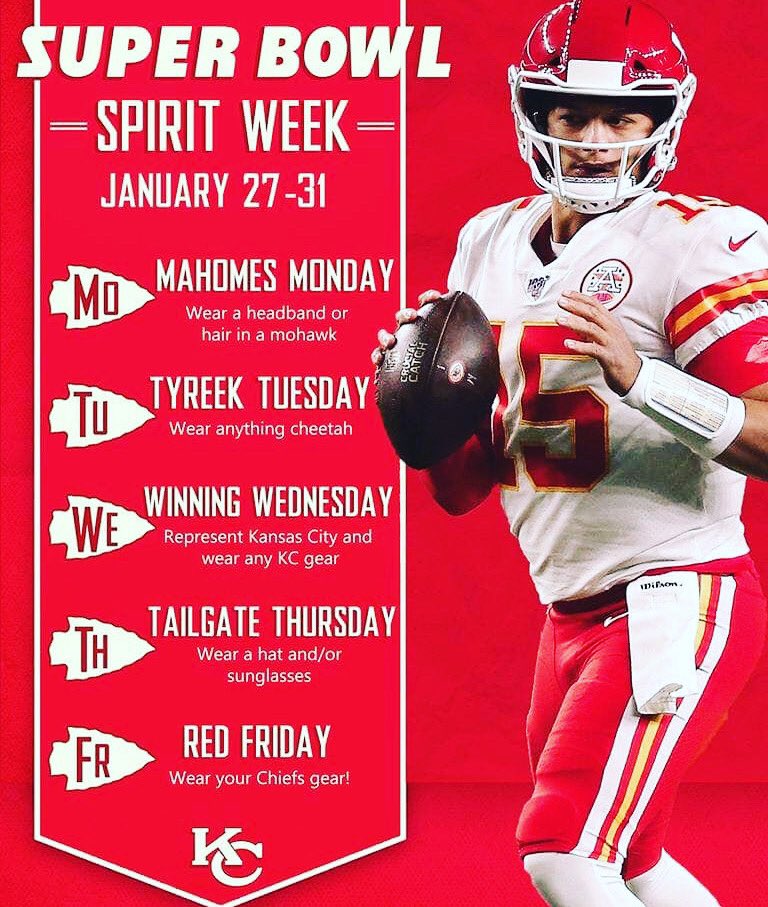 StuCo_ESHS's tweet photo. Hey ESHS!!! #SuperbowlSpiritWeek begins MONDAY!!! #ChiefsKingdom #50YearsInTheMaking ❤️💛🏈💛❤️ https://t.co/cmn313U2AT