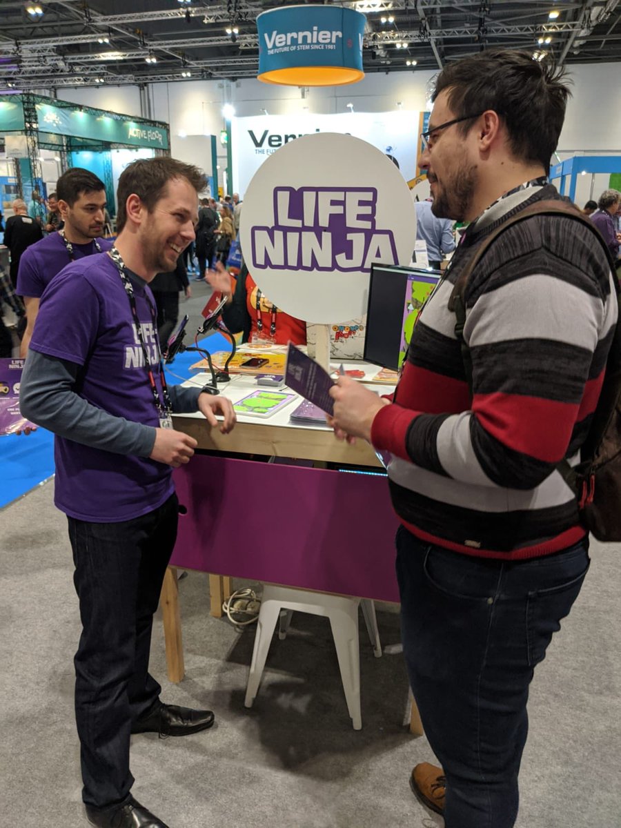 lifeninjaed's tweet photo. Day 3 at #bett2020 was full of amazing people.
Parental and student engagement and our unique subject specific gamification were of great interest. A real highlight was @TeacherToolkit enthusiasm for our innovative products!
#bettfutures #lifeninja #messageninja #tapmaths https://t.co/DhwVxfQKTr