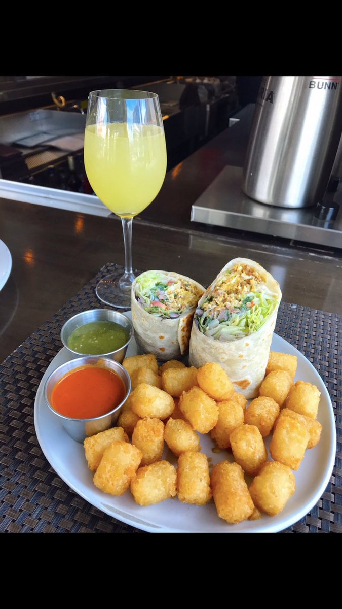 Tonight’s plans calls for tomorrow’s brunch! Breakfast burrito Four tortilla, chorizo, eggs, black beans, lettuce, tomato, sour cream. Salsa verde