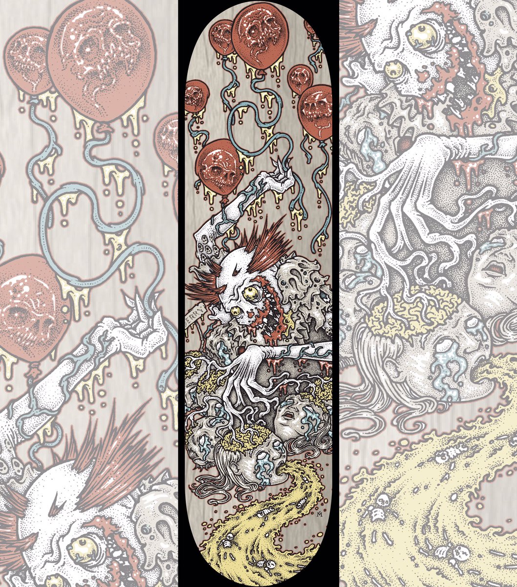 deathinkart's tweet photo. New deck art available for use! #skateboarding #skateart #artforsale #digitalart #vectorart https://t.co/fOi3TRZOO7